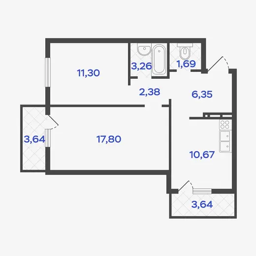 2-комнатные квартиры-55