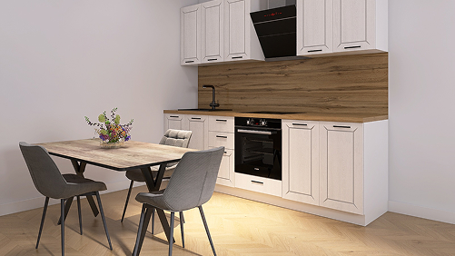 Готовый ремонт, кухонный гарнитур с техникой